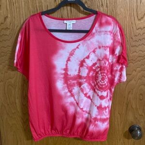 Hannah Sport Medium Hot pink tie dye and Rhinestones